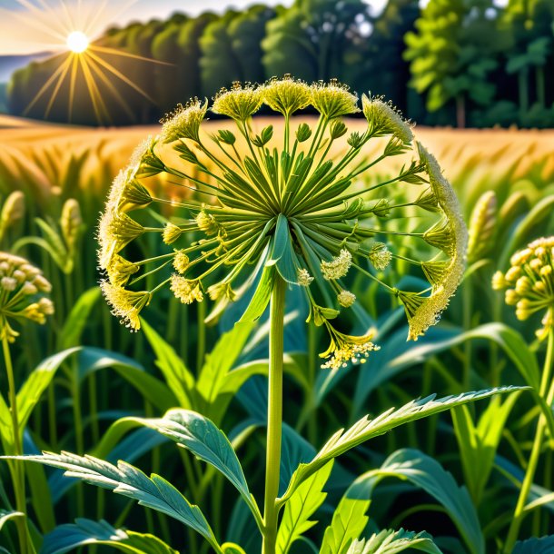 Clipart of a wheat angelica