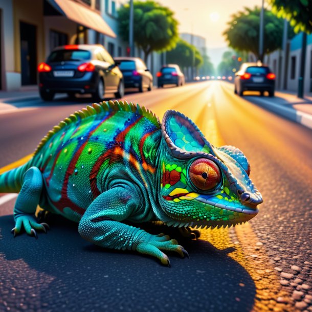 De um sono de um camaleão na estrada