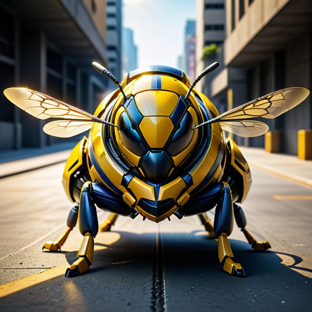 Clipart of a yellow jacket from concrete