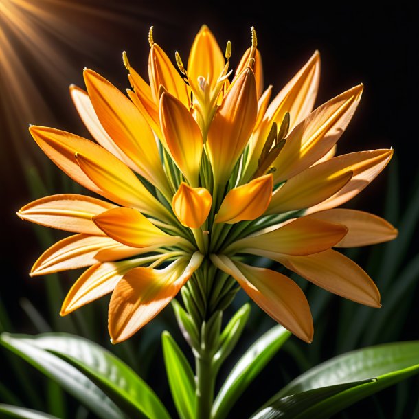 Figure of a brown tuberose