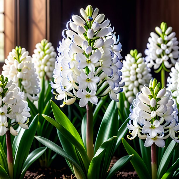 "picture of a white hyacinth, expanded"