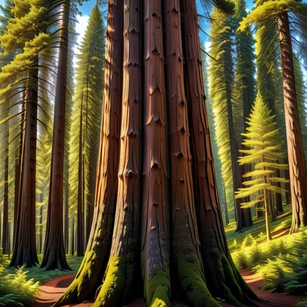 Portrayal of a brown cedar