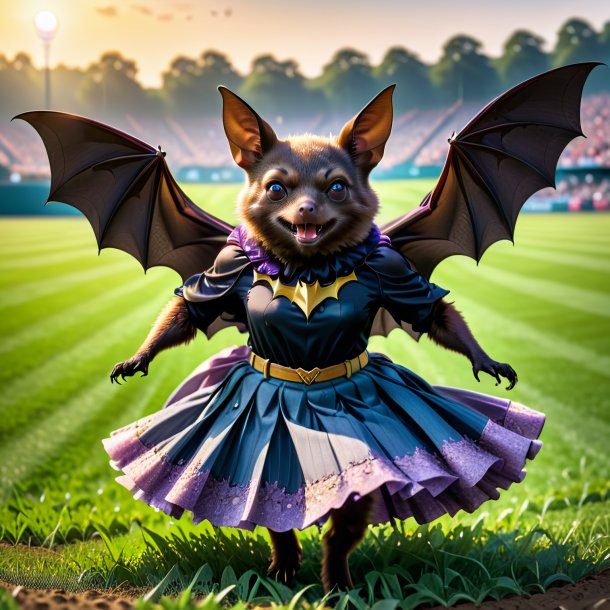 Picture of a bat in a skirt on the field