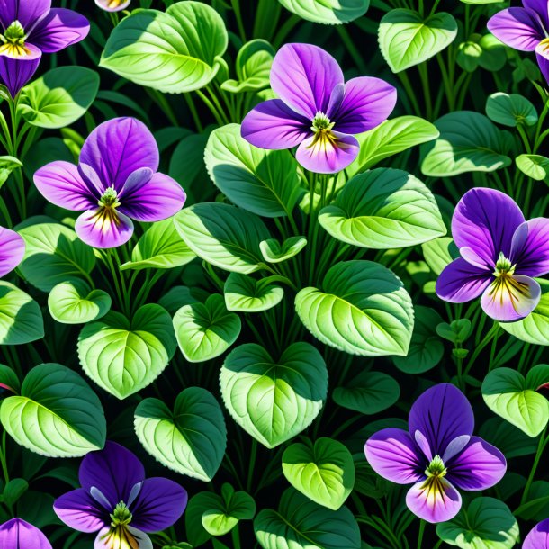 "clipart of a green violet, white"