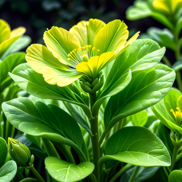 Figure of a pea green primrose