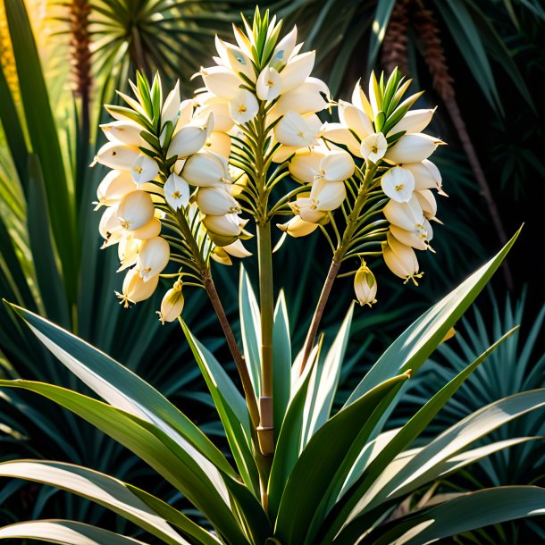 Portrait of a ivory yucca