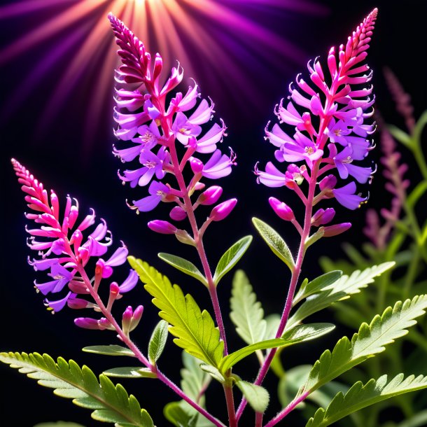 "photography of a coral willowherb, purple"