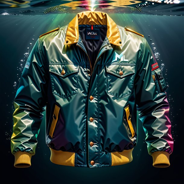 Picture of a mol in a jacket in the water