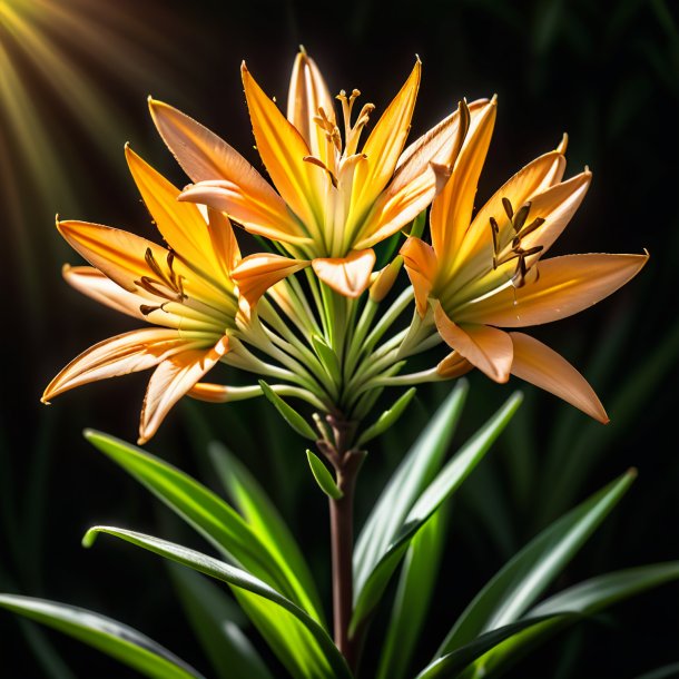 Imagery of a brown tuberose