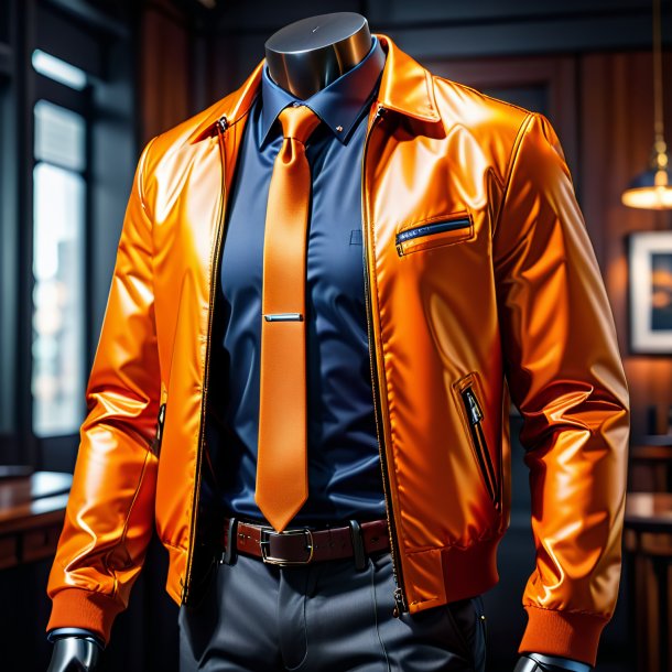 Imagen de una chaqueta naranja de hierro