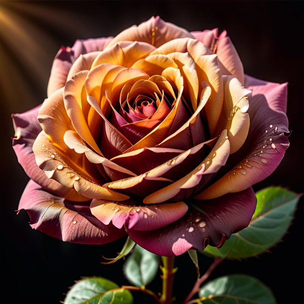 Image of a brown rose