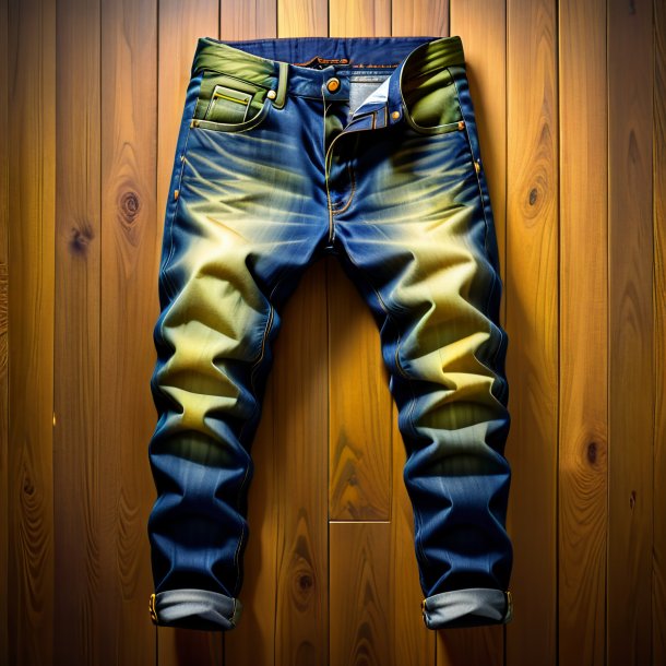 Picture of a olive jeans from wood