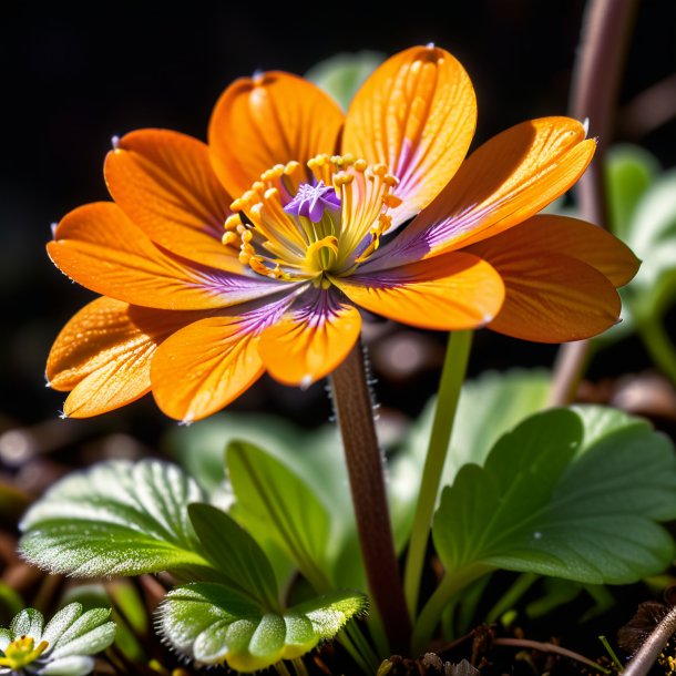 Foto de uma hepatica laranja