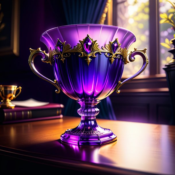 Sketch of a purple queen's cup