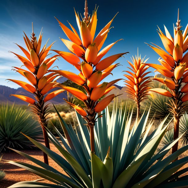 Picture of a orange yucca