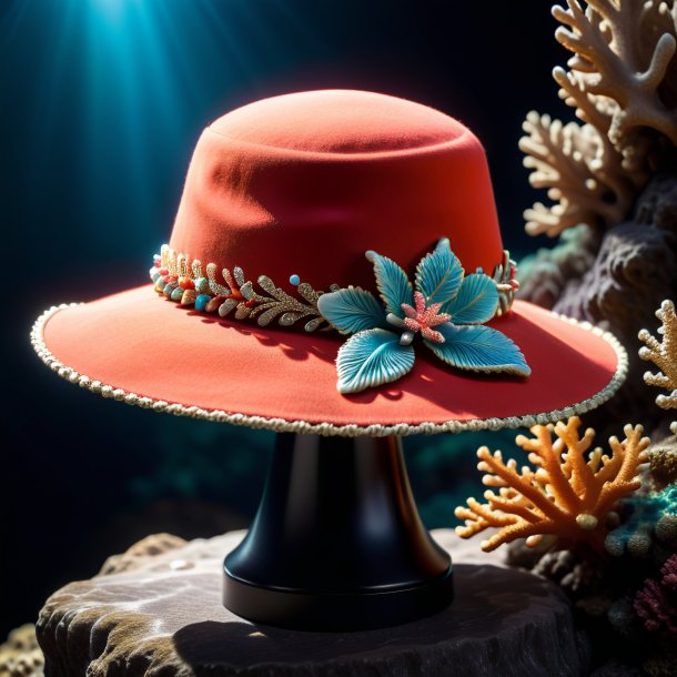 Pic of a coral hat from stone