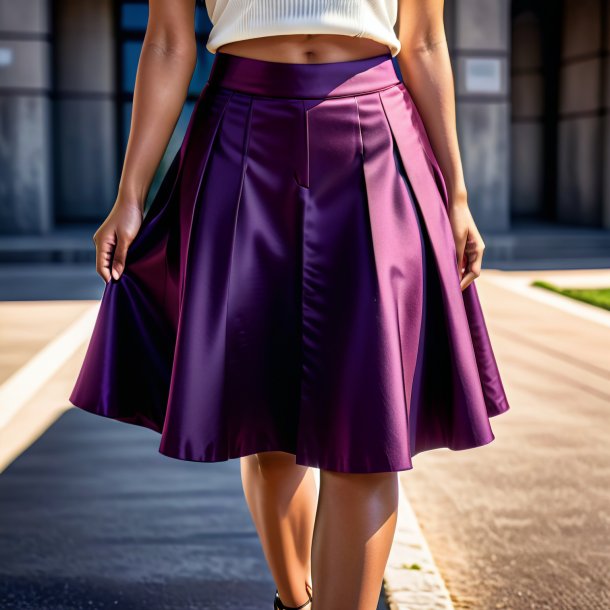 Picture of a plum skirt from concrete