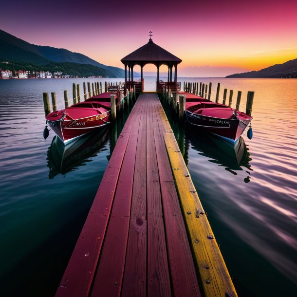 Portrait of a maroon dock