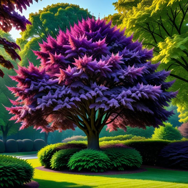 Imagem de um hornbeam roxo