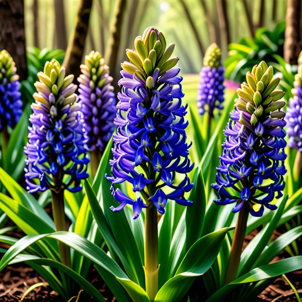 "picture of a khaki hyacinth, wild"