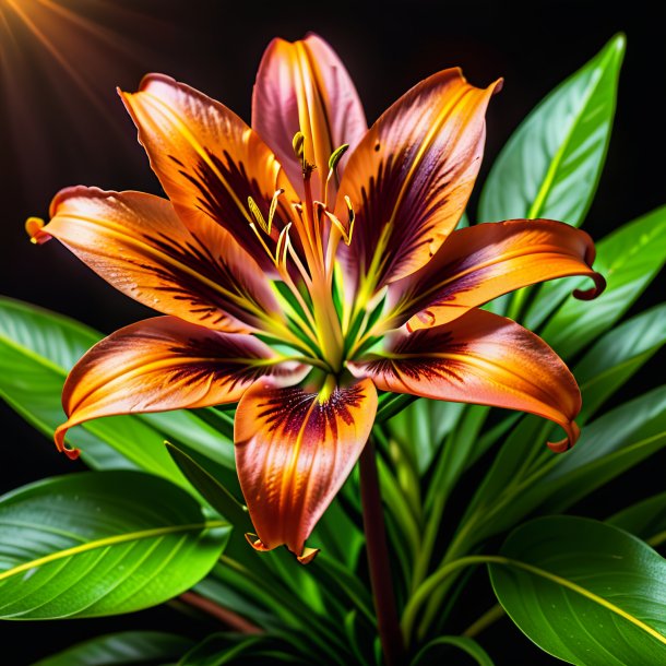 Photo of a brown kaffir lily