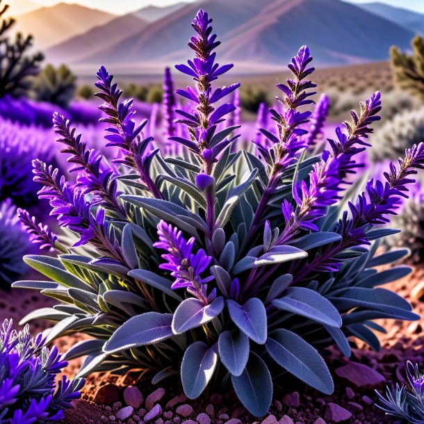Photography of a purple sage