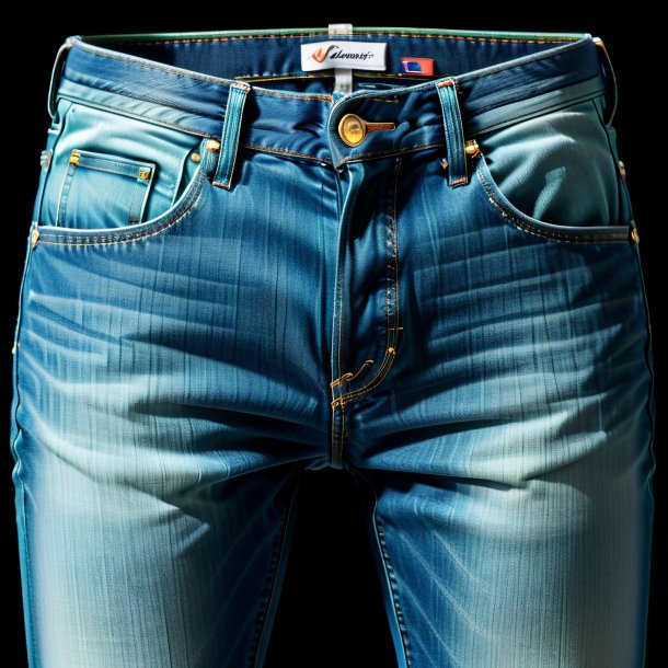 Uma imagem de um jeans aquamarine da grama