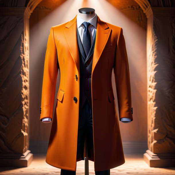 Photo d'un manteau orange de gypse