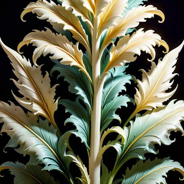 Imagerie d'un acanthus d'ivoire