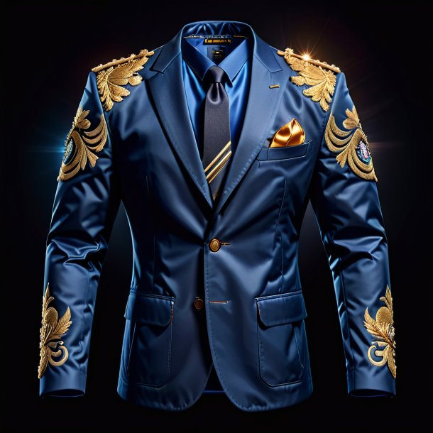 Image of a navy blue jacket from gypsum