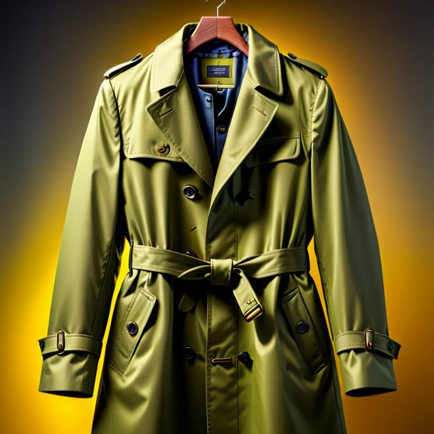 Photo of a olive coat from paper