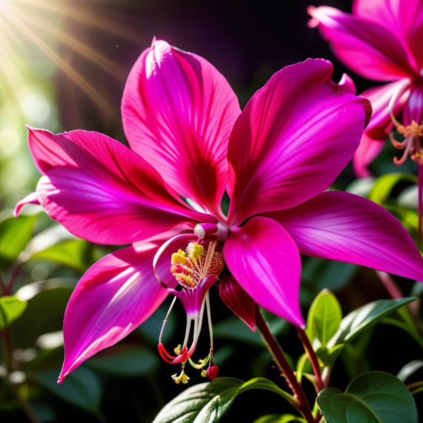 Imagem de um musk cor-de-rosa fuchsia