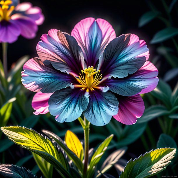 Imágenes de una flor de carbón