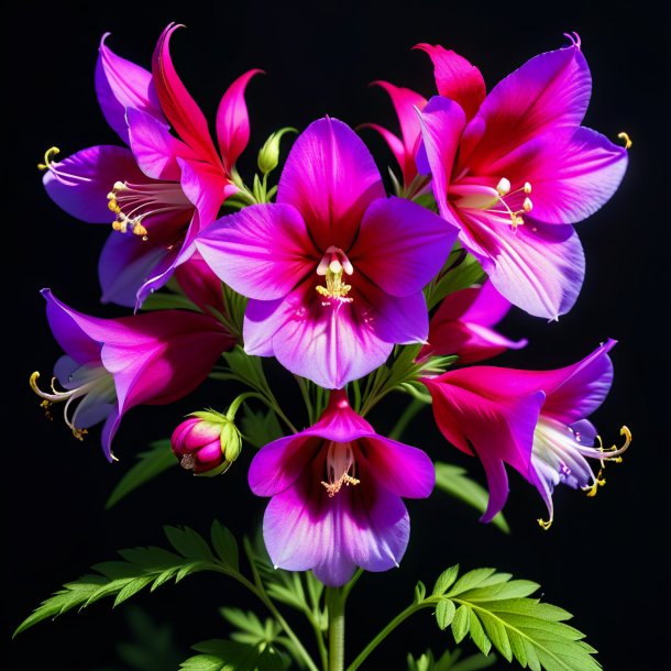 Foto de um fuchsia larkspur