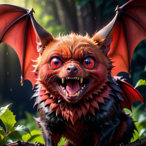 Pic of a red crying bat