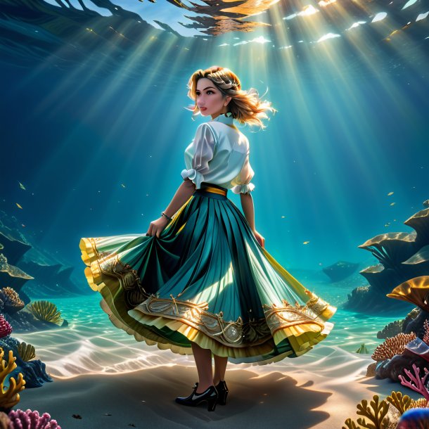 Picture of a pike in a skirt in the sea