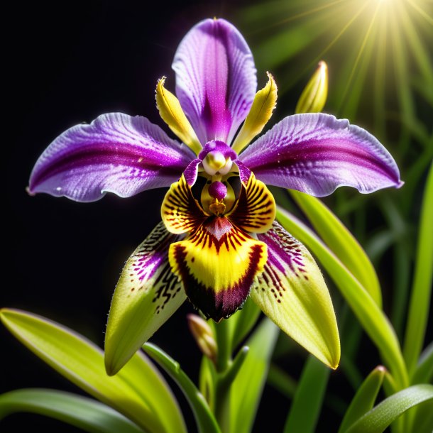 "figura de un ophrys caqui, orquídea de araña"