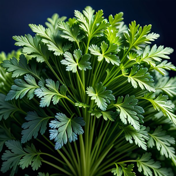 Image of a navy blue parsley