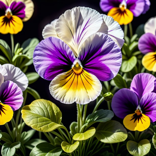 Représentant une vieille pansy