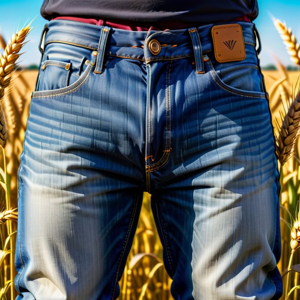 Photo of a wheat jeans from stone