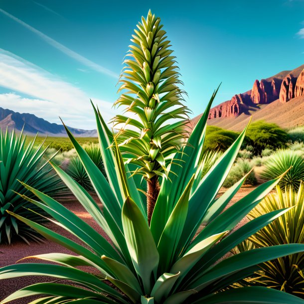 Imagen de una yuca verde