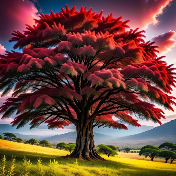 Picture of a crimson acacia