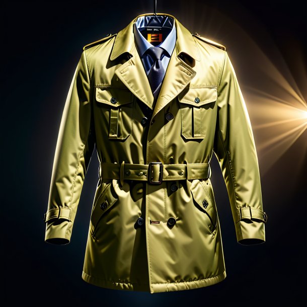 Image of a khaki coat from metal