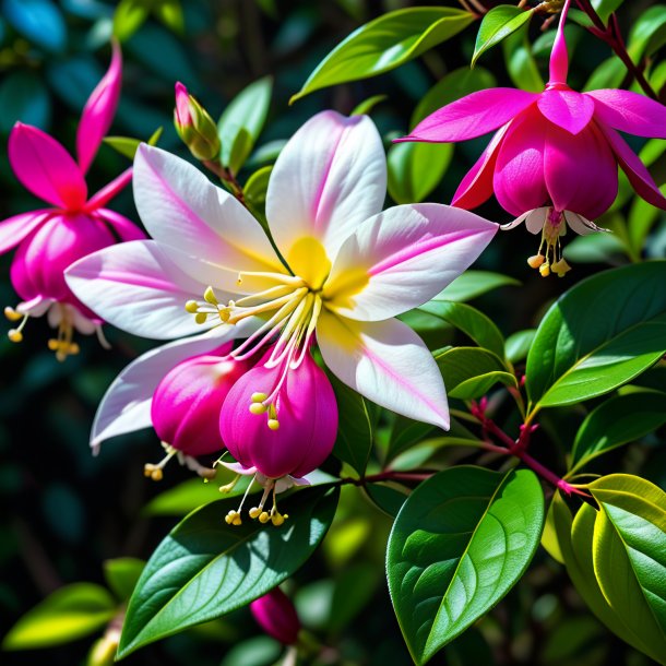 "imagem de uma fuchsia jessamine, rosa"