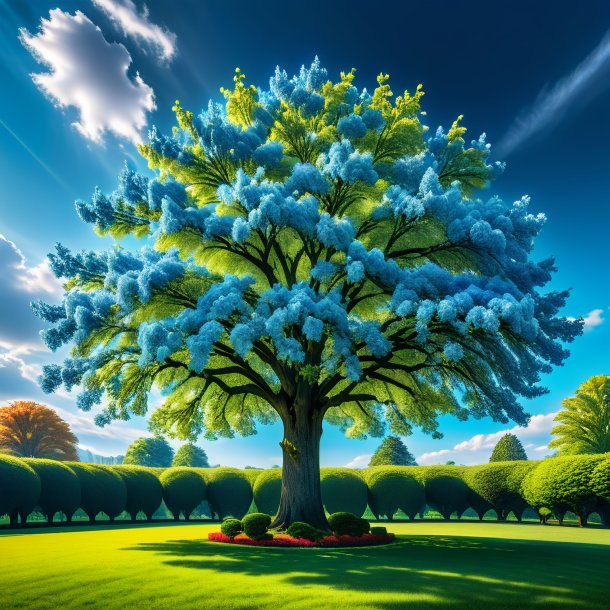 Imagery of a azure linden