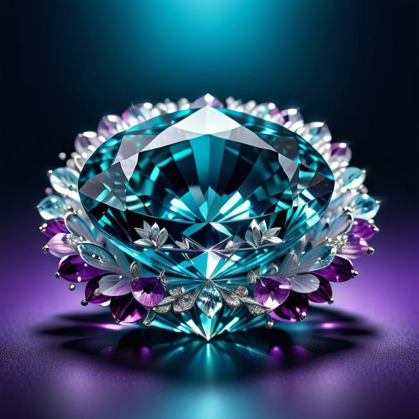 "clipart de una violeta aquamarine, blanca"