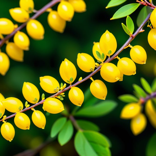 Imagerie d'un barberry jaune