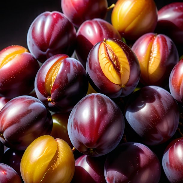 Figure of a brown jamaica plum