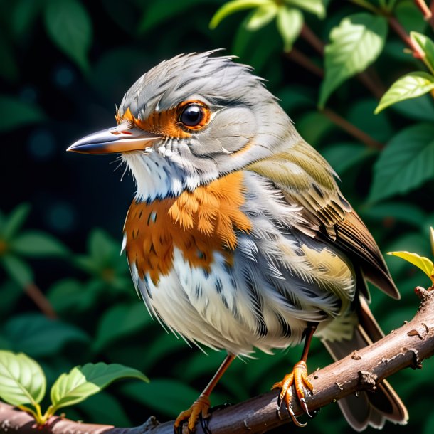 Illustration of a gray wake-robin