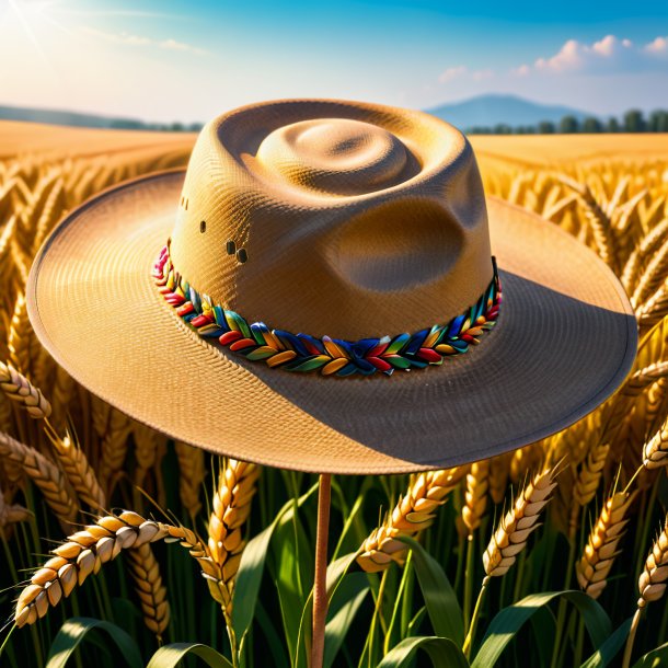 Imagen de un sombrero de trigo de piedra